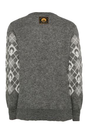 Grey mohair blend sweater MARINE SERRE | MTK016ACKNI0522GR00